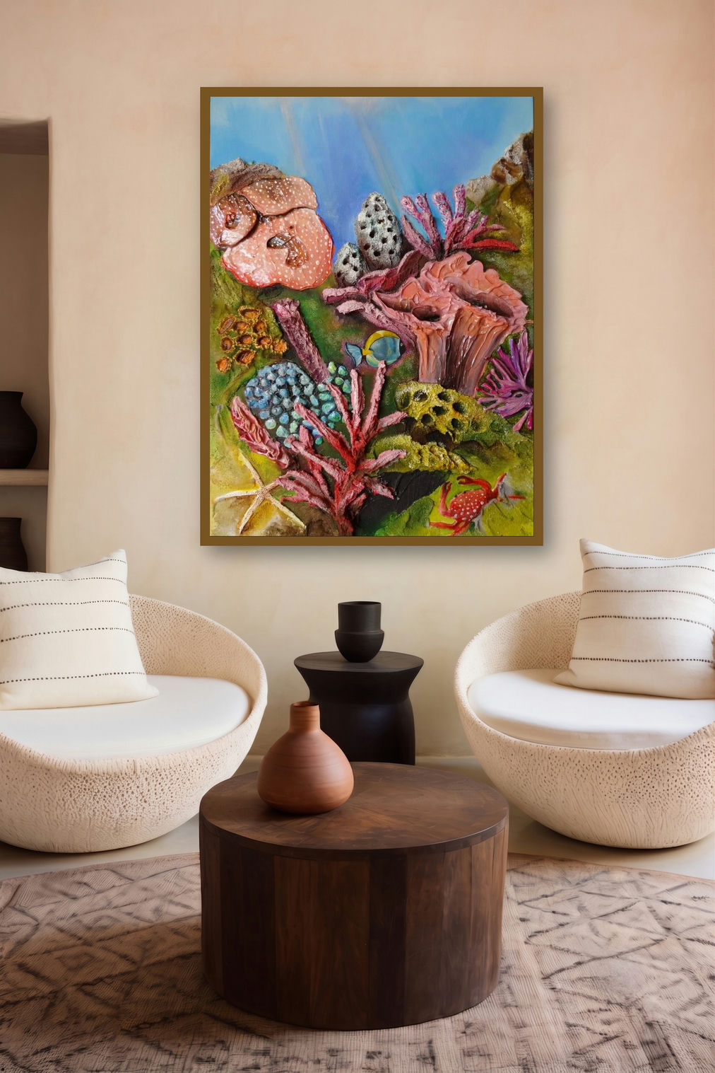 Fondale Marino by artist Francesca Monico displayed in a Contemporary Exhibition gallery