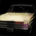 Surrealist Photomanipulation digital art titled 'Ford Fairlane', 11x17 inches, by artist ANIL KUMAR K on canvas