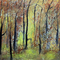 Forest In Autumn' nature acrylic painting by artist Umesh Pandey, 13x17 inch, on canvas