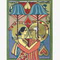 Figurative serigraphs painting titled 'Forever Together', 20x15 inches, by artist Jyoti Bhatt on Paper