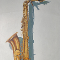 The Forgotten Notes' still-life acrylic painting by artist Srinivasa Ram Makineedi, 30x20 inch, on canvas
