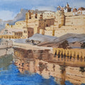 Fort Of Amer' cityscape watercolor painting by artist Sujit Chakraborty, 12x17 inch, on paper