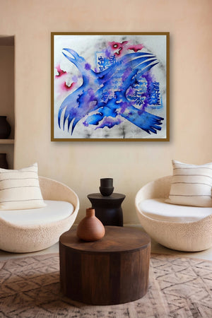 Fossil Series 1 (Soaring Spirit) by artist Ranjith Raghupathy displayed in a Museum Style gallery