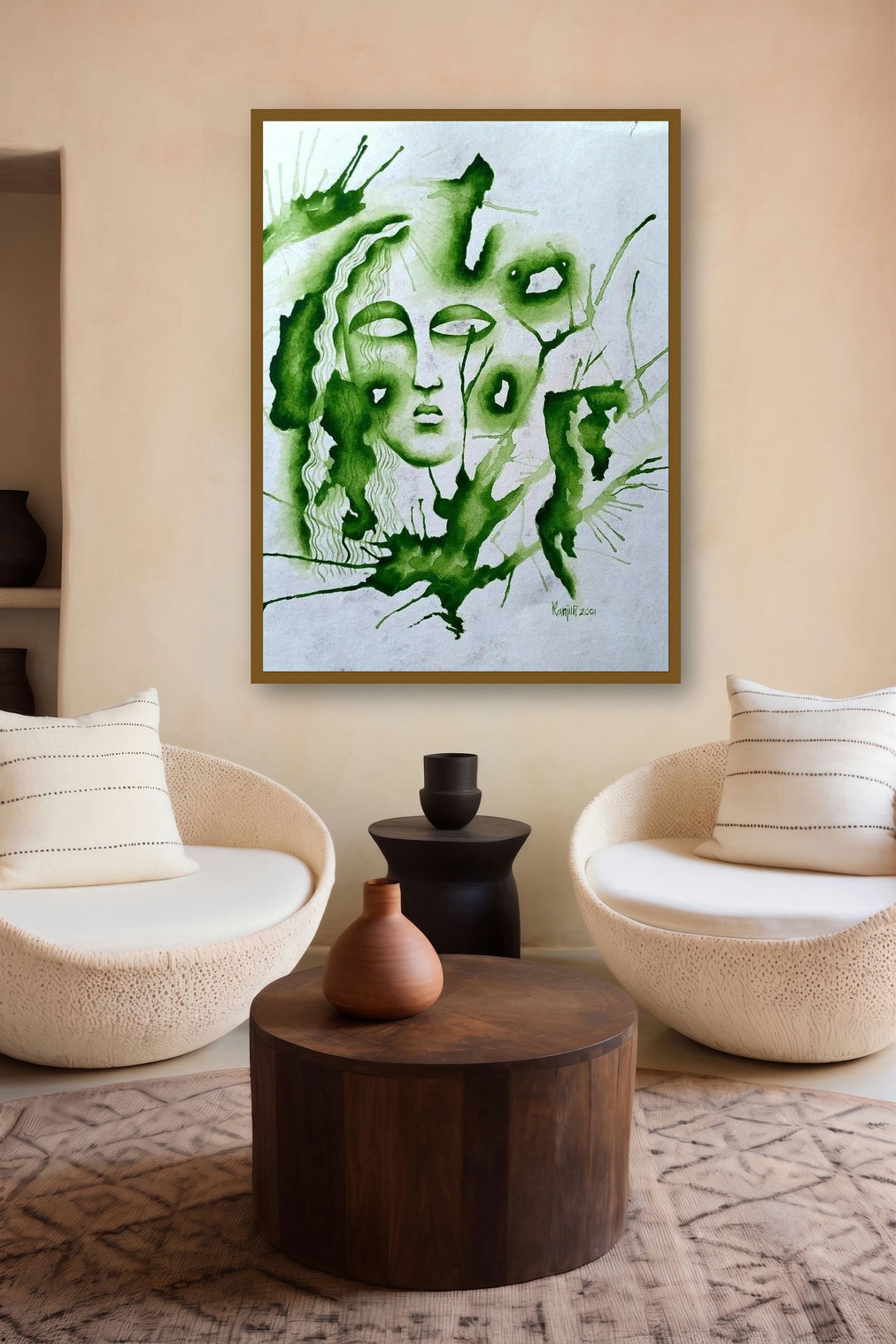 Fossil Series 6 (Nature's Embrace**) by artist Ranjith Raghupathy displayed in a Luxury gallery