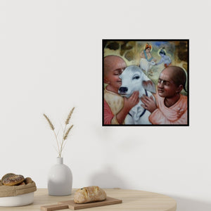 In-situ view of Apet Pramod's 'Friend 2 (Untitled)' painting in a room