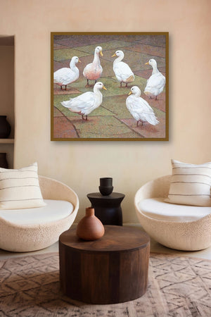 Friend Circle (Duck Conference) by artist Gopal Nandurkar displayed in a Designer gallery