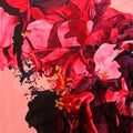 Nature acrylic painting titled 'Fuchsia Flowers', 36x36 inches, by artist Balaji G. Bhange on Canvas