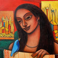 Figurative acrylic painting titled 'Fullsizerender 3', 14x14 inches, by artist Aniruddha Sarker on Canvas
