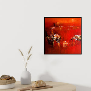 In-situ view of Dnyaneshwar Dhavale's 'Gallery Img' painting in a room