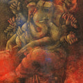 Ganesha 1' religious acrylic-oil painting by artist Hanumanth Devulapalli, 48x36 inch, on canvas