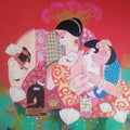 'Ganesha 11' religious acrylic painting by artist Pritam Chivate, 30x30 inch, on canvas
