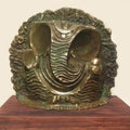 Ganesha' religious Brass, Metal sculpture by artist Rohan Sonavane, 14x14 inch, on brass, metal
