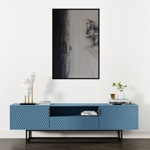 Preview of 'Ganesha Divine (Ganesha Shrine)' Painting by Durshit Bhaskar shown on a wall in a furnished room.