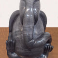 Religious sculpture titled 'Ganpati 2', 18x12x12 inches, by artist Lallan Singh on Marble