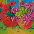 'Garden Beauty 2' nature oil painting by artist Swati Kale, 14x18 inch, on canvas