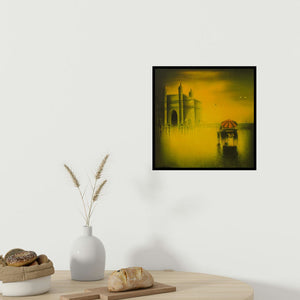 In-situ view of Somnath Bothe's 'Gateway Of India (Mumbais Majesty: Gateway of India)' painting in a room