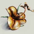 Gemma' nature Bronze sculpture by artist Shiben Chattopadhyay, 14x14 inch, on bronze