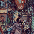 Figurative printmaking titled 'General Compartment', 72x66 inches, by artist Rajeswara Rao Dadda on Paper