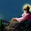 Religious acrylic painting titled 'Gethsemane 2', 48x36 inches, by artist Ns Art on Canvas