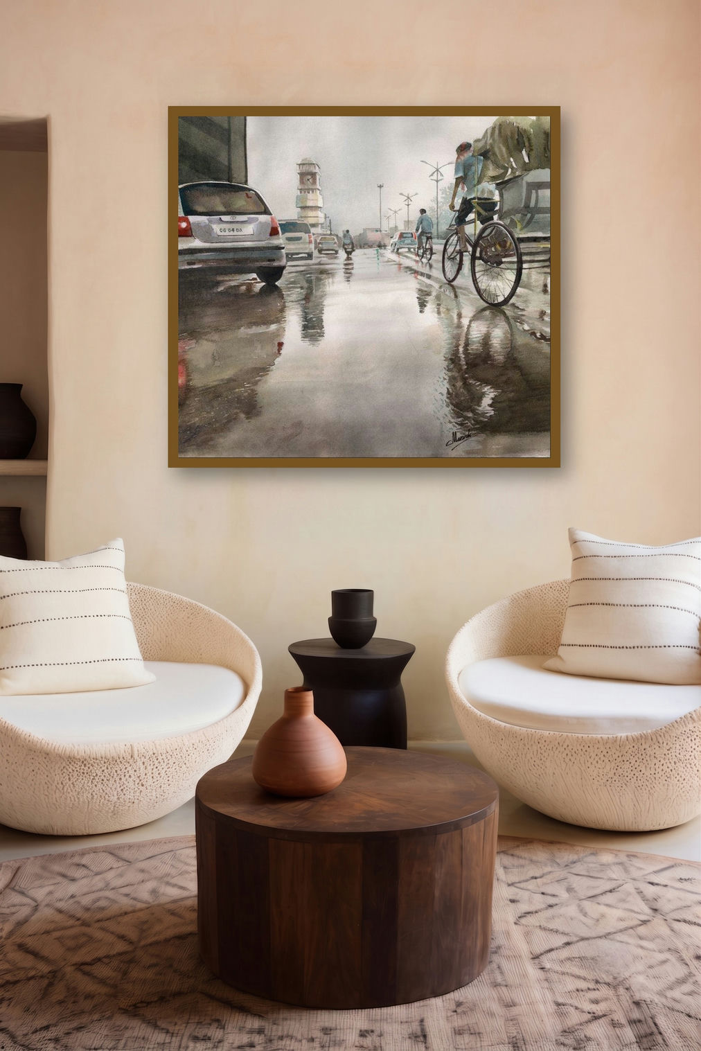 Ghari Chowk 60 (Jodhpurs Rhythmic Heart) by artist Manish Sharma displayed in a Designer gallery