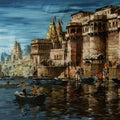 Ghats Of varanasi painting by Sandeep Chhatraband
