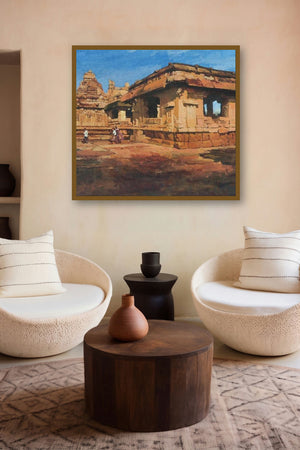 Glorious Pattadkal (Sacred Sanctuary) by artist Ajay Sangve displayed in a Designer gallery