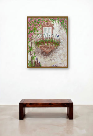 Glory (Spring Awakening) by artist Shilpi Singh Patel displayed in a Elegant Hotel Lobby