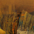Glow Resonance 2' abstract acrylic painting by artist Siddhesh Rane, 48x24 inch, on canvas