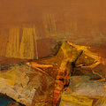 Glow Resonance 3' abstract acrylic painting by artist Siddhesh Rane, 48x24 inch, on canvas