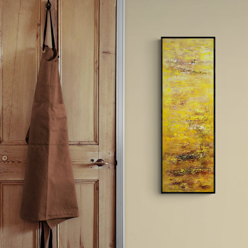 In-situ view of Goutam Mukherjee's 'Gm006' painting in a room