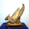 Animals ceramic titled 'Goathopper', 18x24x10 inches, by artist DULAL CHANDRA MANNA on Ceramic