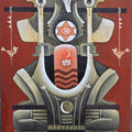 Religious acrylic painting titled 'God2', 42x24 inches, by artist Binay Polley on Canvas