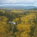 Landscape oil painting titled 'Gold And Silver', 30x36 inches, by artist Avishkar Vispute on Canvas