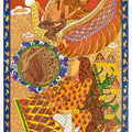 contemporary serigraphs painting titled 'Golden Womb Series Of Flight', 30x22 inches, by artist Seema Kohli on Paper