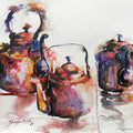 Good Morning 3' still-life watercolor painting by artist Shankar Lohar, 22x30 inch, on paper