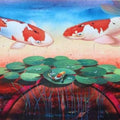 Animals acrylic painting titled 'Gracious Living', 24x36 inches, by artist Bikash Mohanta on Canvas