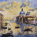 Grand Canalvenice' cityscape watercolor painting by artist Lasya Upadhyaya, 15x22 inch, on paper