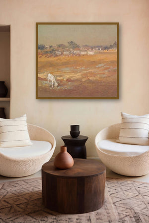 Grazing Goat by artist Fareed Ahmed displayed in a Contemporary gallery