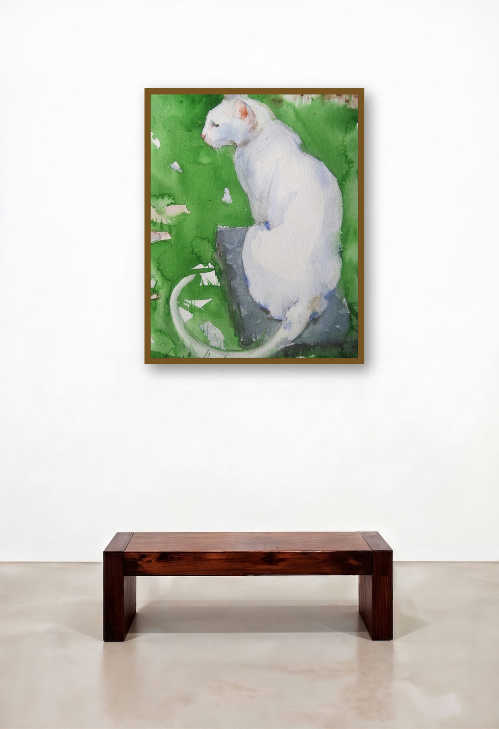 Green Carpat 2 (Pensive Feline)