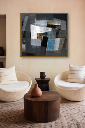 Grey Matter 2 (Urban Enigma) by artist Shirish Deshpande displayed in a Contemporary gallery