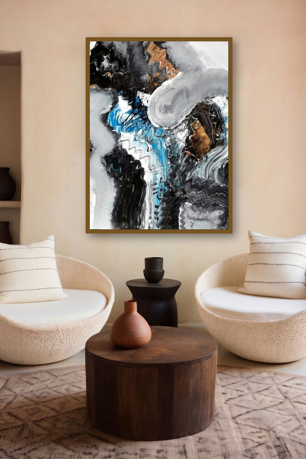 Grey Scale Nature Ii (Ethereal Embrace) by artist Deepak Guddadakeri displayed in a Indian Art gallery