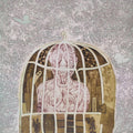 contemporary printmaking titled 'Gulam', 16x14 inches, by artist Kumar Misal on Paper