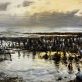 Haji Ali Dargah 2' religious watercolor painting by artist Mohammad Yousuf, 10x14 inch, on paper