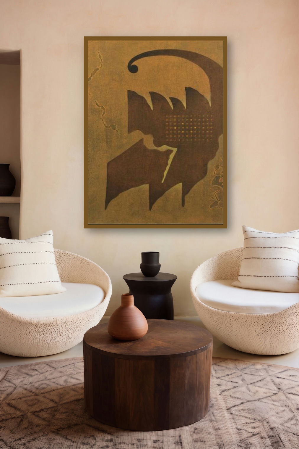 Hammer Down Abstract by artist Santosh More displayed in a Contemporary gallery