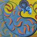 Hansraj 1' animals acrylic painting by artist Pratap Kore, 36x48 inch, on canvas