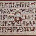 Hanuman Chalisa 3' religious phad traditional Art by artist Abhishek Joshi, 30x48 inch, on handmade cotton canv