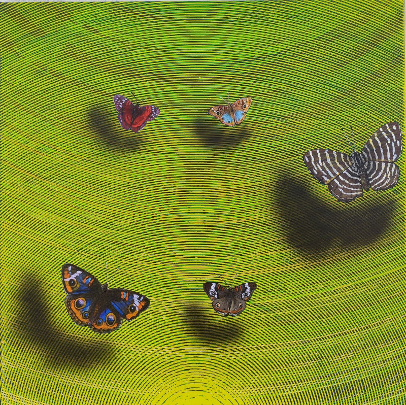 Happy Vibration 37' animals acrylic painting by artist Ghanshyam Gupta, 24x24 inch, on canvas
