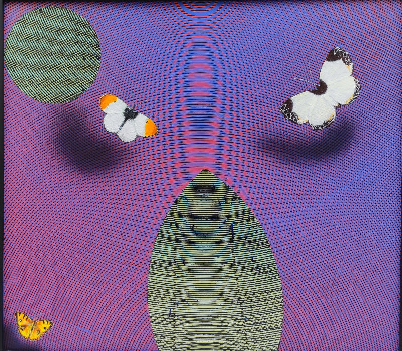 Happy Vibration 47' animals acrylic painting by artist Ghanshyam Gupta, 24x24 inch, on canvas