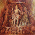 Religious acrylic painting titled 'Harihara', 18x24 inches, by artist Ajay Sangve on Canvas