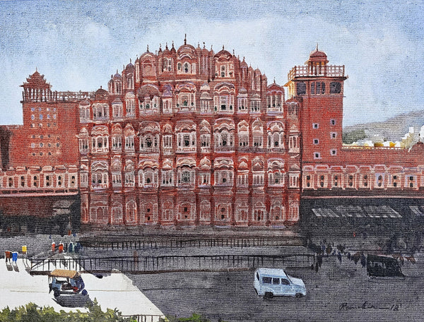 The Hawa Maha Jaipur by Ranabir Saha | ArtZolo.com